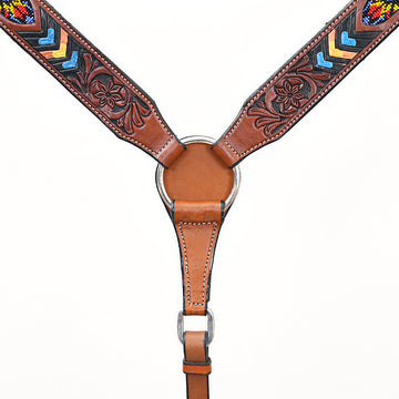 Western leather Breast Collar
